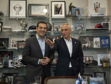 Η συνάντηση του Α.Τσίπρα με τον Δήμαρχο του Σικάγο (φωτό)